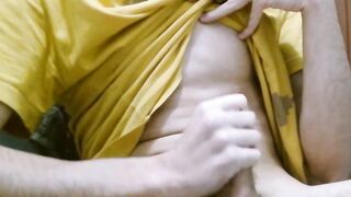 eighteen year old hunk wank previous to taking a shower