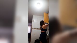 I eat my stepmother's appealing butt and snatch in the kitchen and doggystyle. I crush her massive butt w