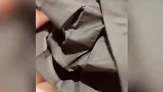 This babe waits for me after work to squirt on my bazookas