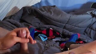 masturbating in socks and leg irons
