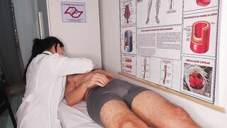 Erection in front of the nurse