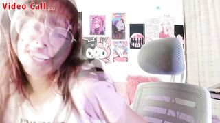 Movie scene call with my boyfriend, my dad is home, try to be quiet