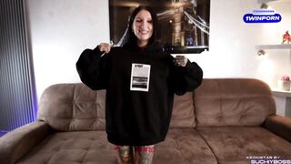 This babe came to the porn casting and sucked penis out of lots of talking