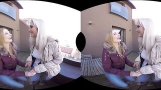 Steaming sexy aged lesbians in VR - Luca Bella and Kathy Anderson