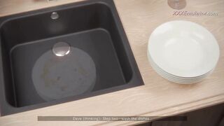 Lustful Stepmom Cheats on Her Spouse with Virgin Stepson in the Baths (Neverseen CG Porn) Eng Sub