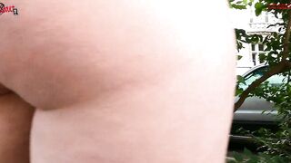 Youthful lesbos Sissi and Mel have sex in public