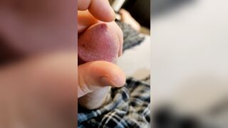 Precum Gently Milking Each Drop!