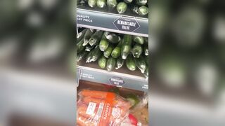 Wet large cucumber to screw with ... wanna lick ?