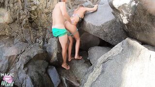 Blonde bikini teen get screwed by her paddle instructor in public - magicmintcouple