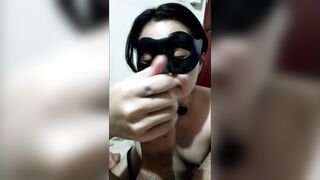 My neighbour sucks my shlong untill' I cum on her face