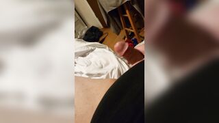 Jerking it turns into creampie