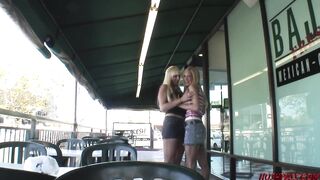 Lesbian Lexxi Tyler picks up blonde for sex