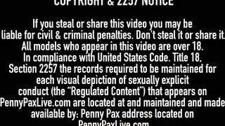 Hot Redhead Penny Pax Rims & Stuffs Lily LaBeau's Asshole!