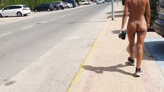 I love showing off my vagina on public streets - it's risky but it makes me so moist