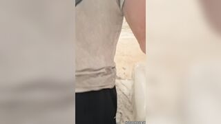 Giant Ramrod Explodes in Restaurant Water closet! So Concupiscent I Couldn't Stop!