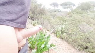 Masturbating my jock, Walking and Playing on the Beach until being Nearly Caught! Hotsportfitboy