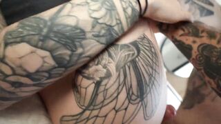 Flawless Tugjob & Her Beloved Sex Poses: Cum on Her Large Breasts