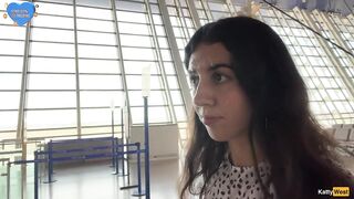 Insane CUMWALK in Large AIRPORT Full of People Risky Public Fellatio