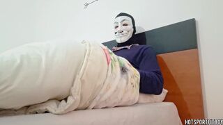 Excited Fit Dude Humps Taut Toy and Cums Inside - Intensive Groaning