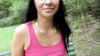 Hawt mother I'd like to fuck picked up and screwed hard in the car from her fucker