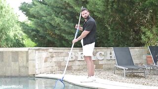 Sunbathing Hotties Carolina Guerrero And Lia Lin Seduce The Pool Chap Into Heated Three-some GP3317