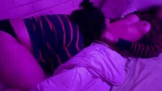 My mamma's youthful ally came to watch us and we shared a couch PART I