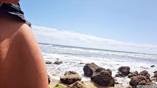 Risky beach masturbation - Hawt Chap having a Giant jizz flow