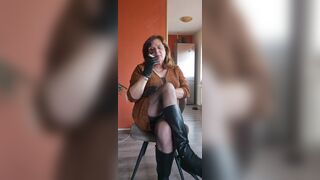 Little teasing during the time that smokin' a cigar