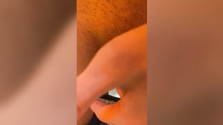 Virgin angel fingering herself in the Mall, public WC