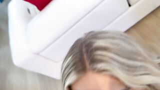 Tatted Up blond Hottie with large boobs let’s her landlord bang - Teddy Tarantino