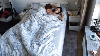 Quick morning sex of a real pair