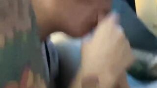 ROXIE THE “KNOB-STAR” GIVES REX THE MOST EXCELLENT ORAL-SEX AND GETS A FACIAL FINISH