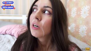 Gal Katty West Gets 3 Knobs In A Group sex And Walks With Cum On Her Face Bukkake Cumwalk