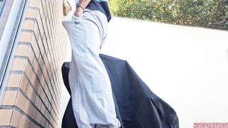 Giant spunk flow - Hawt Chap cums in a risky place