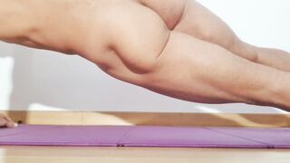 5 minutes of Masturbation / Core / Abs Training ending with a good spunk flow - accept the defiance?