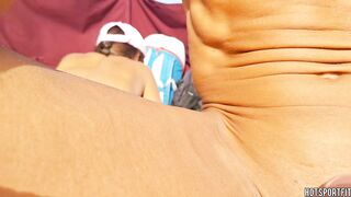 Hotsportfit’s Pair Public Beach Tugjob and Twat Masturbation