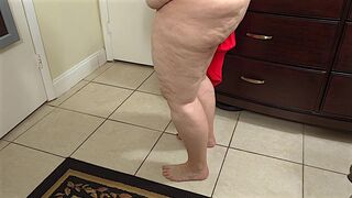 Ebony knob screwing, rubbing & wanking on chubby booty big beautiful woman SSBBW obese older mother i'd like to fuck granny kewl twat