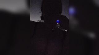 As dawn breaks, a hawt little kitten sneaks outside to smoke!