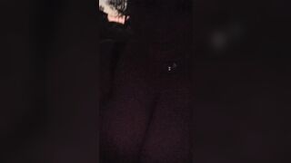 As dawn breaks, a hawt little kitten sneaks outside to smoke!