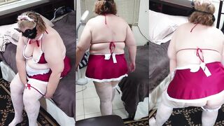 SSBBW Large Booty, Maid Golden-haired mother I'd like to fuck Caught In 69 Position, Sucking Ebony Dick & Gets Snatch Eating, POV