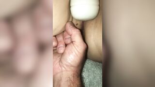 Who Can Cum 1st Mutual Masturbation With Toys featuring the Gluck Gluck 9000 & Hitachi Magic Wand