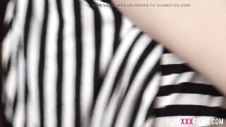 Nice-looking brunette hair wife gets nailed