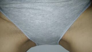 wetting: urinated in gray pants