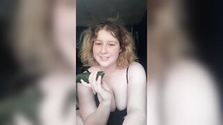 PLAYING WITH A CUCUMBER - Fansly - starjoannaxxx