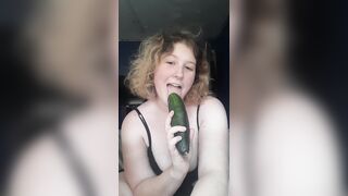 PLAYING WITH A CUCUMBER - Fansly - starjoannaxxx