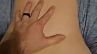 Gorgeous mother I'd like to fuck bounces large booty off shlong in POV Doggy style episode with large jizz flow on titties