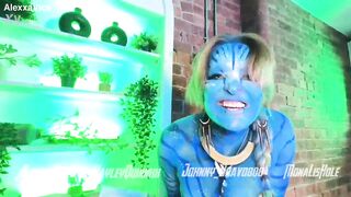 Na'vi Avatar Aliens three way Threeway Body Paint BGG Cosplay