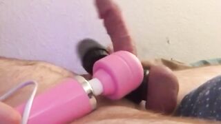 Wand and massage gun edging my weenie