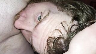 Dad eating the creampie this chab just gave me