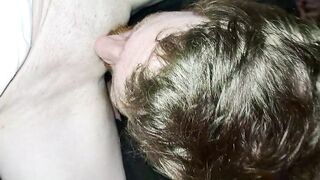 Dad eating the creampie this chab just gave me